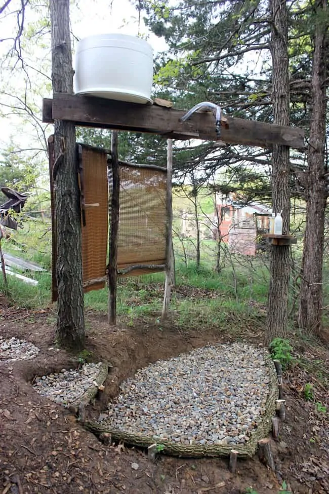 Building an Outdoor Shower for Your Off-Grid Life
